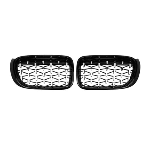 Calandre de rein en diamant style météore pour BMW X3 X4 F25 F26 finition chrome