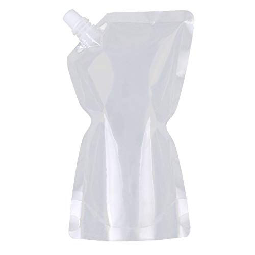 iEFiEL 20 Pack Liquid Storage Bag Drinking Flasks Camping Hiking Juice Bags with Funnel Transparent 250ML