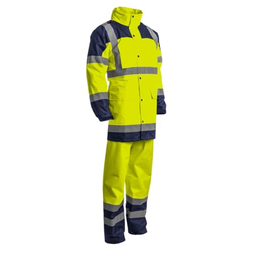 Conjunto de lluvia Coverguard Hydra impermeable alta visibilidad pantalones chaqueta reflectante