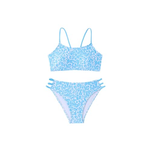 Bikini pour femme motif léopard maillot de bain deux pièces bustier S-XL