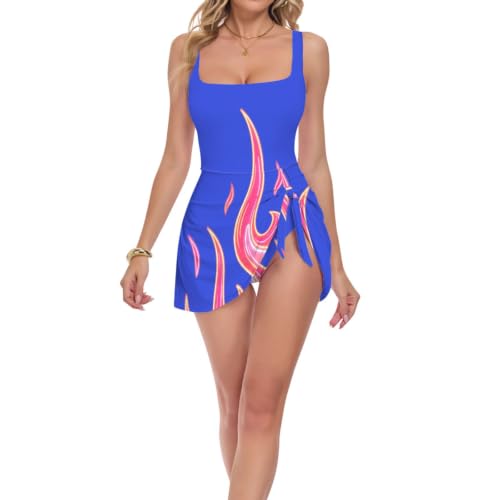 Maillot de bain avec jupe bleu marine idéal pour vos journées de plage