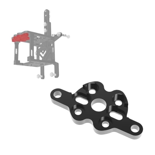 3D Printer Printhead BracketCCompatible With Goliath Crazy Dragon Hotend VZC VzBoT 330/235(Goliath Adapter,Organic glass Black)