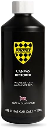 Protex World Convertible Soft Top Canvas Restorer (Black) 500 Milliliter - Color Restores Like
