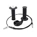 Poweka Throttle Handle Grip with Cable for Mini Baja Mb165 Mb200 5.5/6.5hp 196cc 200cc Doodlebug Bike ATV/ATC/Bike Dirt Bike Twist Throttle 50 Inch