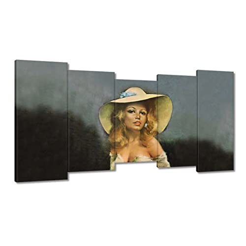 Tableau imprimé sur toile 150x80 cm Brigitte Bardot décoration murale salon