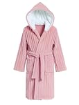 JiAmy Girls Plush Hooded Bathrobe Fluffy Flannel Dressing Gown Warm Sleepwear for Kids Cozy Loungewear