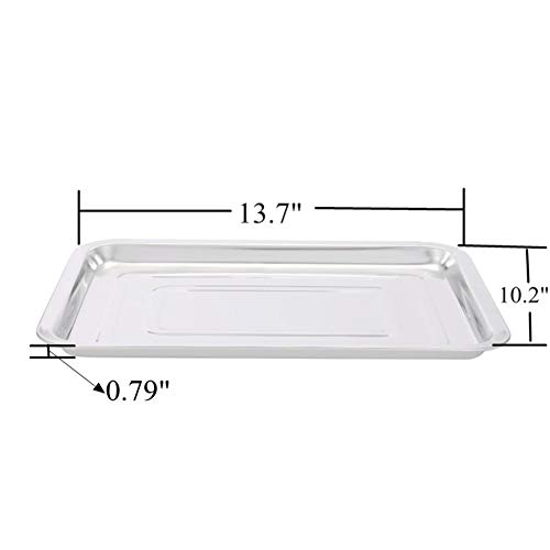 Tattoo Stainless Steel Tray,New Star Tattoo 3 Pack Stainless Steel Tattoo Trays 13 1/2" X 10" Dental Body Piercing Instrument Tool Flat For Tattoo Supplies #TOP4