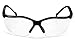 Pyramex V2 Readers Safety Eyewear, Clear +2.0 Lens With Black Frame