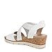 Dr. Scholl's Women's Just Cute Wedge Sandal White Smooth 6.5 M
