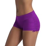 Micosuza Women's Summer Boardshorts Beach Short Purple XS
