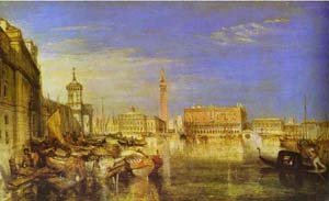 Peinture à l'huile de Venise grand format pour sublimer la décoration de votre salon