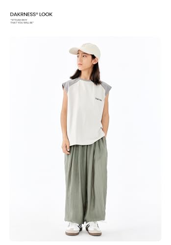 Irsutey Boy Sport Sweatpants Athletic Workout Pull On Elastic Leisure Pant Boys Joggers Casual Loose Pant with Pocket3