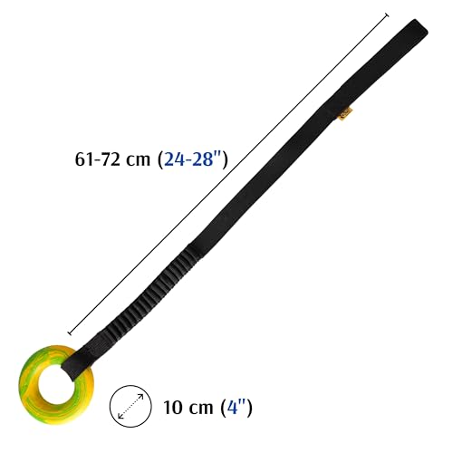 Dingo Spielzeug mit Ring # 10 cm Griff Bungee 65 cm Hundespielzeug Spielen mit Hund Training Apporte 15674