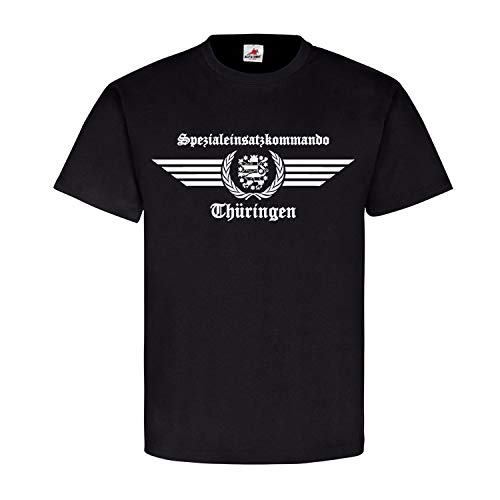Logo Commando SEK Thüringen 23717 - T-shirt Police Spécial Noir XXXXL