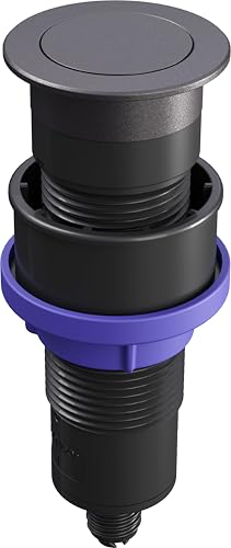 PushControl Negro para fregaderos InFino de cocina con diseño plano y fácil limpieza 3