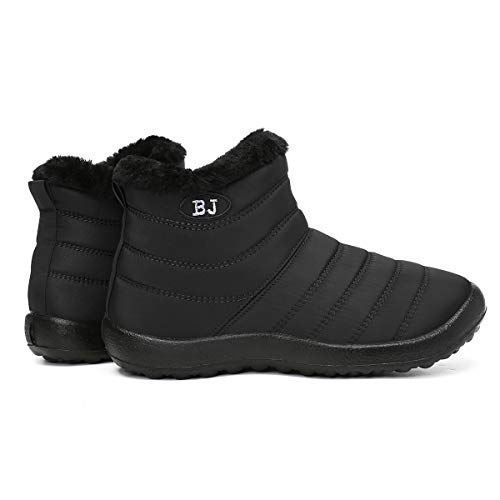 Camfosy Dames Winter Sneeuwlaarzen, Waterdichte Bont Gevoerd Warm Enkellaarsjes Dames Outdoor Platte Wandelschoenen… - Image 4