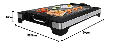 Plancha-Gril Électrique Cecotec Tasty&Grill 2000 Inox MixStone – 2000W, Thermostat Ajustable, Plaque Antiadhésive - vue 7