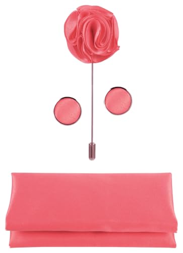 Image of Tie G .5pcs Tie set in a gift box : Tie sets : Solid color Neck tie,Satin Bow tie,Pocket Square, Lapel, Cuffs link