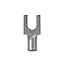 Panduit PM1-4F-C Metric Fork Terminal, Non-Insulated, 0.5 - 1.5mm Wire Range, M4 Stud Size, 8.1mm Terminal Width, 17.5mm Terminal Length, 6.4mm Center Hole Diameter (Pack of 100)