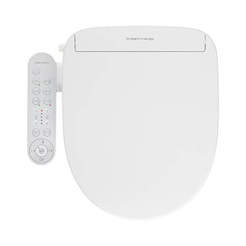 Coway Bidetmega 200R Electronic Bidet Seat, Round, White