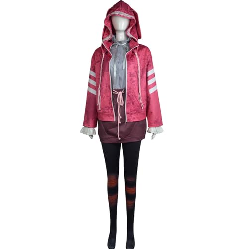 Women Hoodie Red Cosplay Costume Jacket Pants...
