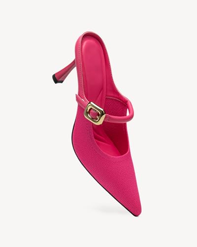 Image of NEWBELLA Women's Pointed Toe Heeled Mules