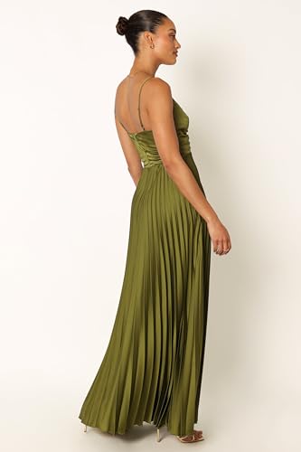 Image of Petal & Pup Women's Naira Pleated Maxi Dress