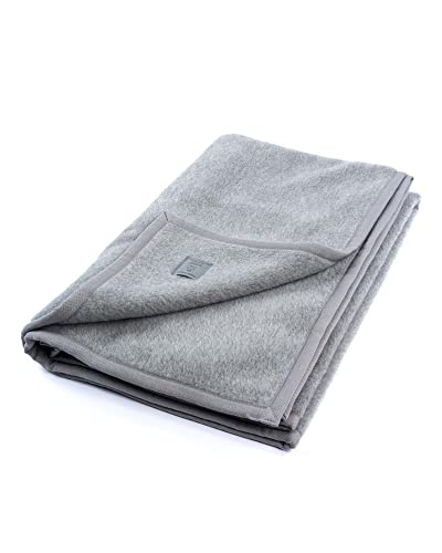 Ritter Decken Perulama Alpaka Decke | 80% Alpakawolle & 20% Reine Schurwolle | Naturbelassen | Ideale Tagesdecke | Silbergrau | 150x200cm Cover