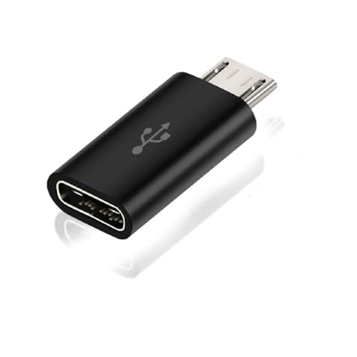 1 Pack Micro USB to USBC Adapter, Type C Female to Micro USB Male Convert Connector Support Charge Data Sync Compatible with Nexus 5 6, and More Devices (Not for USBC to C Charging Cable)