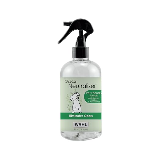 WAHL USA Scent Free Pet Odor Neutralizer Spray for Dogs Skin and Coat Perfect for Between Baths – 8 oz – Model 820012