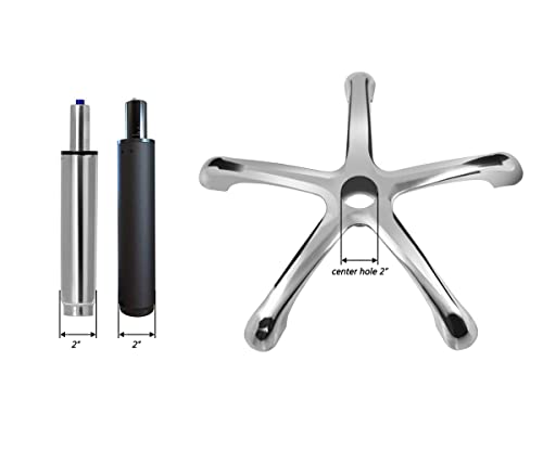 Antlu Chair Base Leg Replacement Parts To Repair Office Swivel Pneumatic Chair Bottom, Heavy Duty Aluminum Metal (20.5 Inches) #TOP4