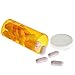 Juvale Pill Bottles with Caps - 50 Pack, 8 Dram, Orange Plastic - Empty Pill Bottles & Vials for Travel & Medical Party Decorations