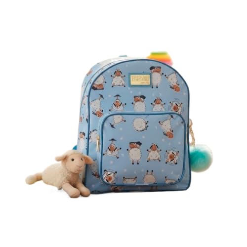 Mochila Infantil Maternidade Creche Escola Estampas Urso(Azul Bebe)