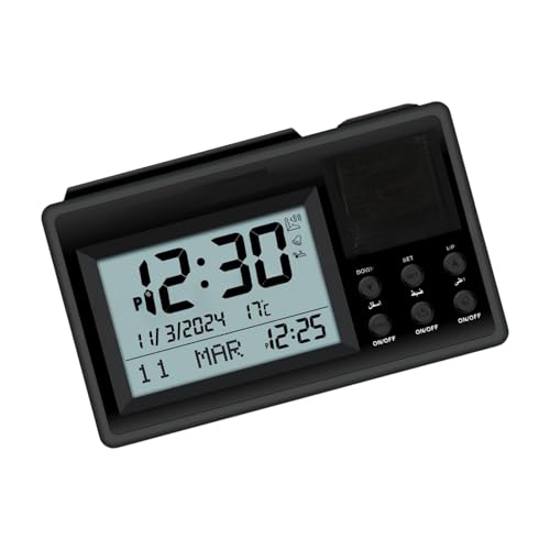 Reloj digital con pantalla grande fácil funcionamiento y botón superior