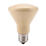 VGEBY Bombilla para Reptiles, Calentador Infrarrojo de Alta Eficiencia Térmica, Lámpara de Cerámica, Bombilla Emisora ​​de Calor para Mascotas Reptiles (YELLOW)