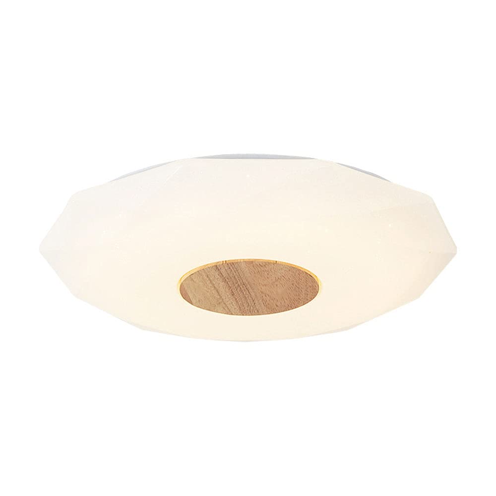 Plafonnier LED moderne rond gypsophile à intensité variable pour salon