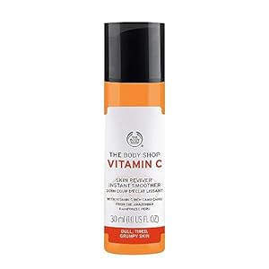 The Body Shop Vitamin C Skin Boost Instant Smoother (1x 30ml), Radiance-Boosting Primer, For Dull, Tired-Looking Skin, Silky-Smooth Texture, Enriched with Vitamin C & Camu Camu, For All Skin Types