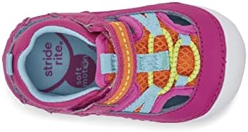 Stride Rite baby girls Sm Tobias First Walker Shoe, Pink Multi, 3.5 Wide Infant US | Image 5