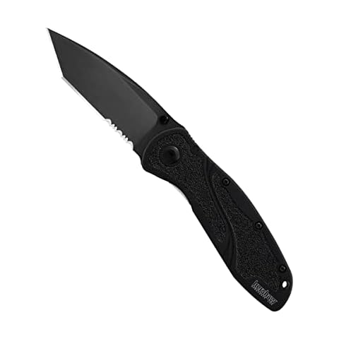 Kershaw Blur Tanto Black Serrated Pocket Knife Cover