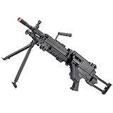 Evike Airsoft - Cybergun FN Licensed M249 Minimi Featherweight Airsoft LMG (Model: para / <350 FPS)