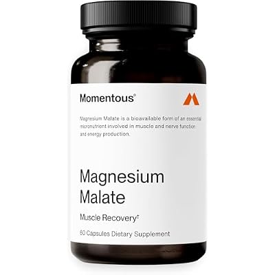 Momentous Magnesium Malate - NSF Certified for Sport - 30-Day Supply - 60 Capsules