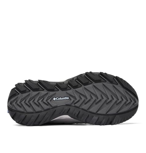 Columbia Womens Strata Trail Low Waterproof, Steam/Eve, 7.5 Wide