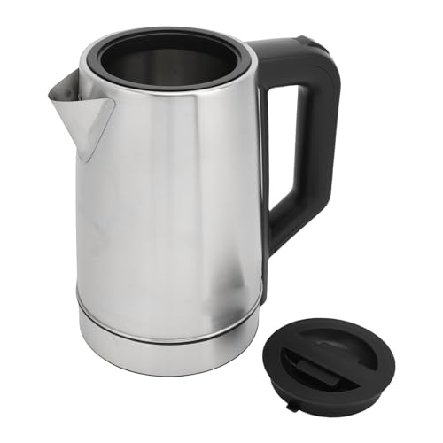 XUMIUZIY Tetera Eléctrica de Acero Inoxidable con Pantalla LCD, Tetera Turca para Entusiastas del té (Enchufe de la UE)