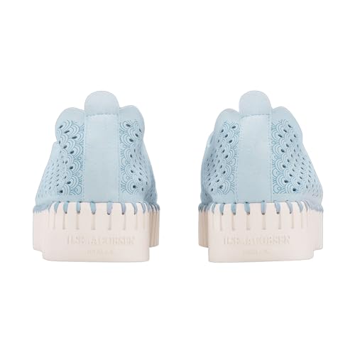 Image of Ilse Jacobsen HORNBAEK Women's Tulip 3373 Platform | Slip-On | Low-Top (Ash Blue, 9)