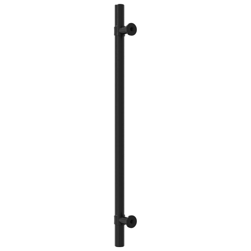 Tiradores de muebles de acero inoxidable con recubrimiento en polvo negro 224 mm Distancia entre orificios 10 unidades para armario, cajón, cocina, baño, diseño vintage, duradero y resistente