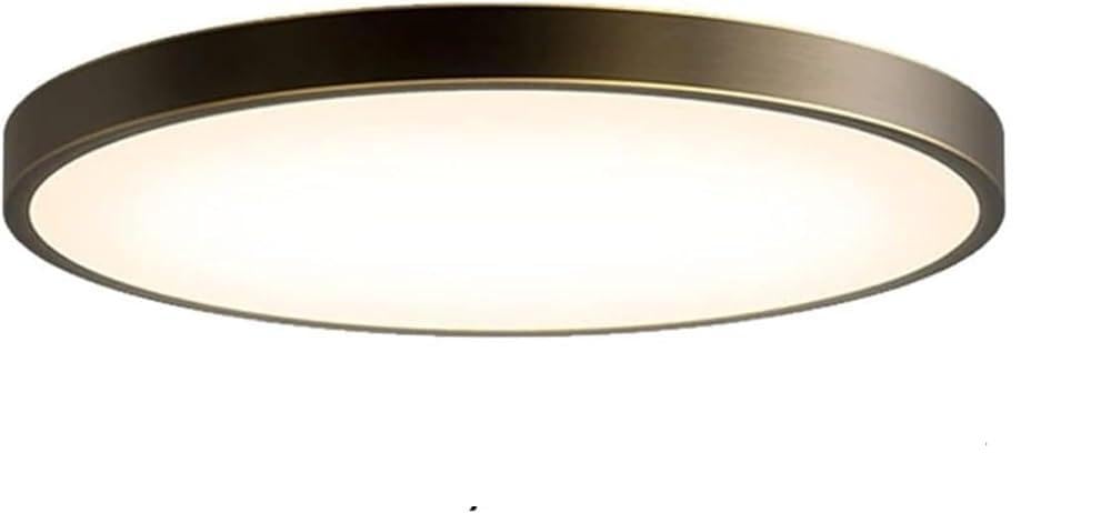 Plafonnier en cuivre véritable, panneau dimmable chic