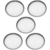 5 Pack Stainless Steel Dinner Plates,Gold Metal Salad Plates,Reusable Metal Plate for Outdoor,Party Picnic BBQ Camping.