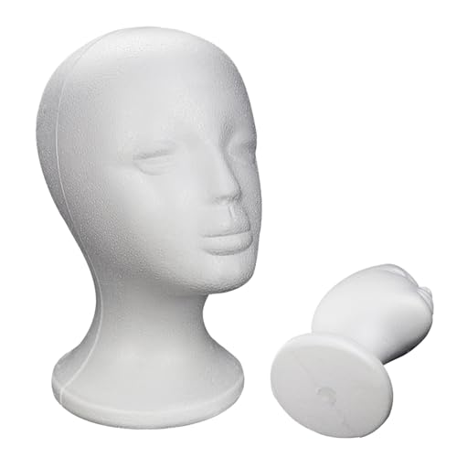 Tête De Mannequin Femme Perruque Mousse | Modèle De Coiffure Tête Mannequin | Support De Présentation Pour Arts Capillaires Chapeaux Postiches Salon |...