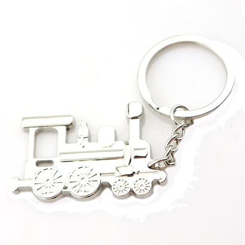 Pendentif train vapeur pour porte-clés et sac à dos tendance