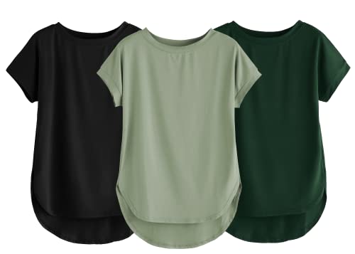 Image of Fabricorn Stylish Plain Up and Down Cotton Tshirt for Women